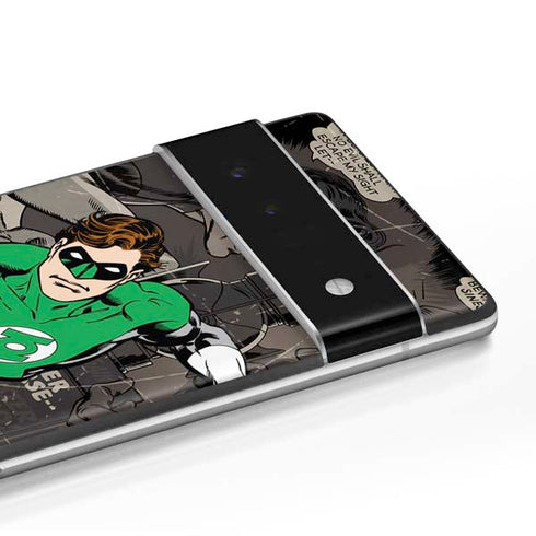 DC Comics Green Lantern Vintage Action Pose Pattern Google Pixel 6 Pro Skin